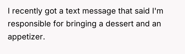 I recently got a text message that said I'm responsible...