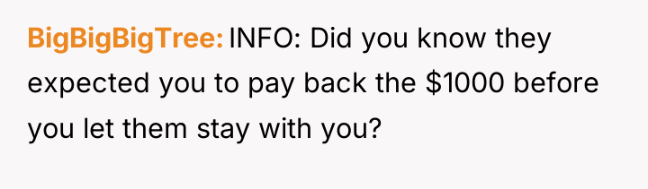 BigBigBigTree INFO: Did you know they expected you to pay...