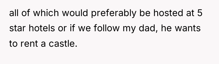all of which would preferably be hosted at 5 star...