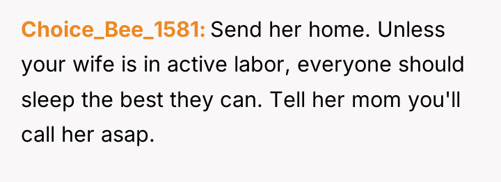 Choice_Bee_1581 Send her home. Unless your wife is in active...