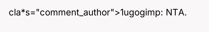 cla*s="comment_author">1ugogimp: NTA.