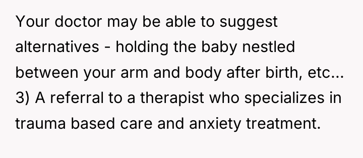 Your doctor may be able to suggest alternatives - holding...