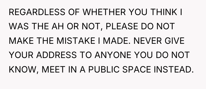 REGARDLESS OF WHETHER YOU THINK I WAS THE AH OR...