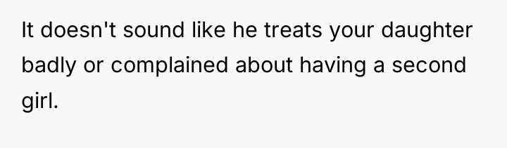 It doesn't sound like he treats your daughter badly or...