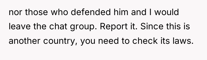 nor those who defended him and I would leave the...