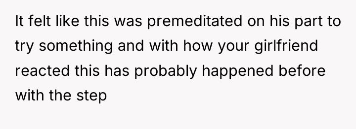 It felt like this was premeditated on his part to...