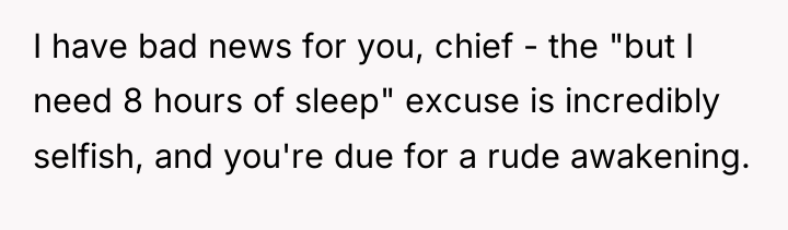 I have bad news for you, chief - the "but...