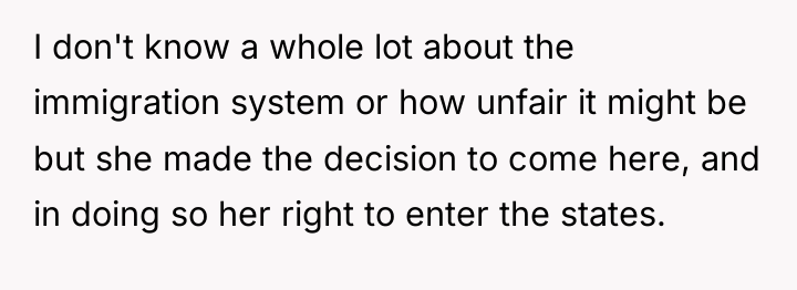 I don't know a whole lot about the immigration system...