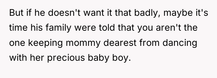 But if he doesn't want it that badly, maybe it's...