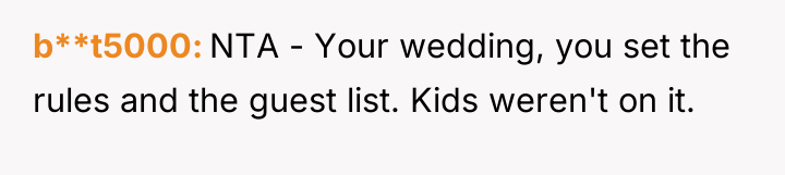 b**t5000 NTA - Your wedding, you set the rules and...
