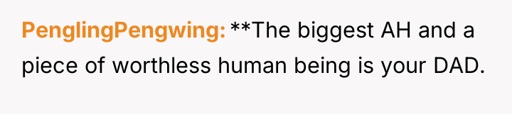 PenglingPengwing **The biggest AH and a piece of worthless human...