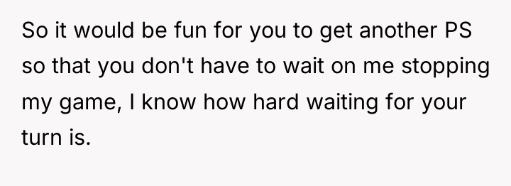 So it would be fun for you to get another...