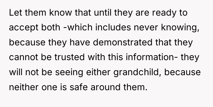 Let them know that until they are ready to accept...