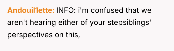 Andouil1ette INFO: i'm confused that we aren't hearing either of...