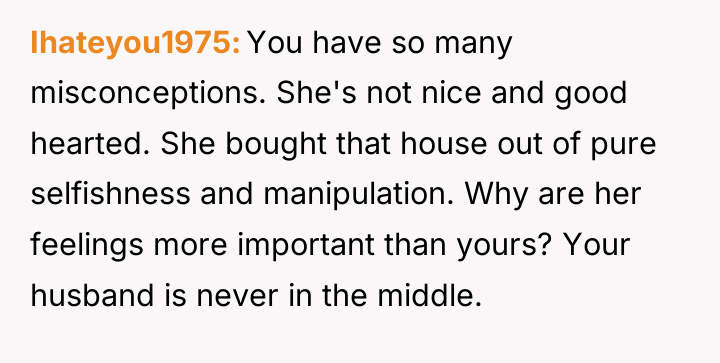 Ihateyou1975 You have so many misconceptions. She's not nice and...