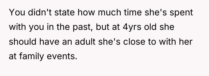 You didn't state how much time she's spent with you...