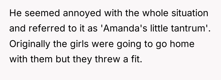 He seemed annoyed with the whole situation and referred to...
