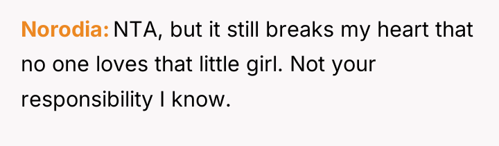 Norodia NTA, but it still breaks my heart that no...