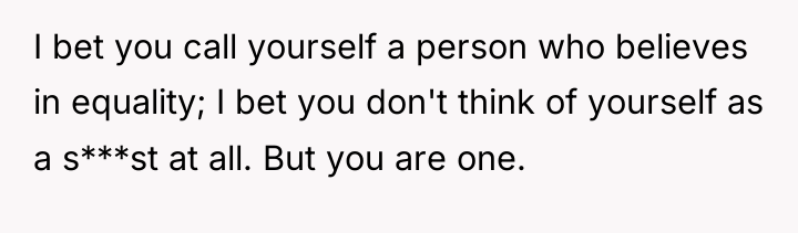 I bet you call yourself a person who believes in...
