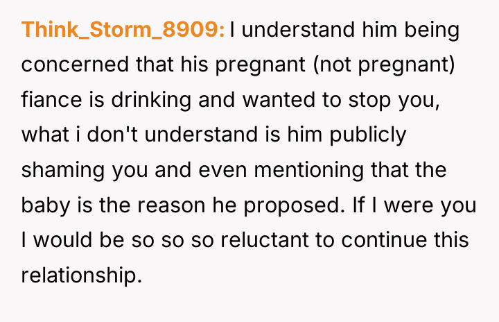 Think_Storm_8909 I understand him being concerned that his pregnant (not...