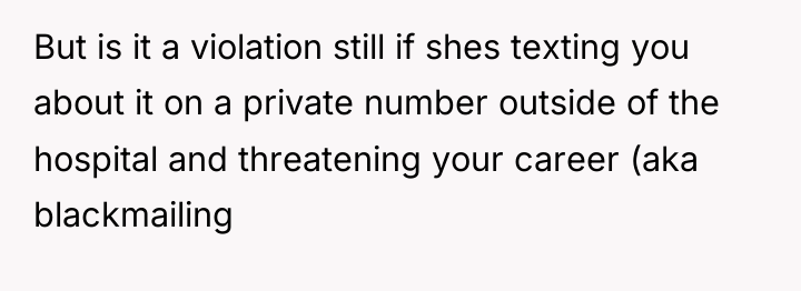 But is it a violation still if shes texting you...