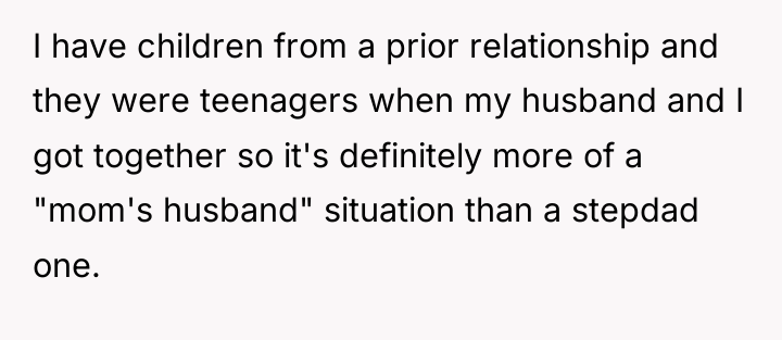 I have children from a prior relationship and they were...