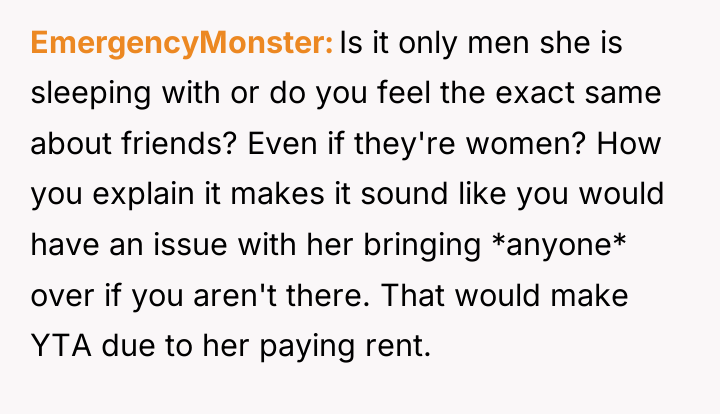 EmergencyMonster Is it only men she is sleeping with or...