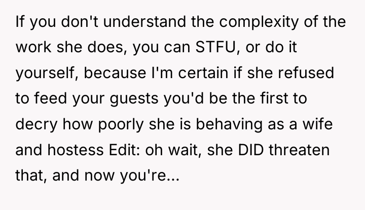 If you don't understand the complexity of the work she...