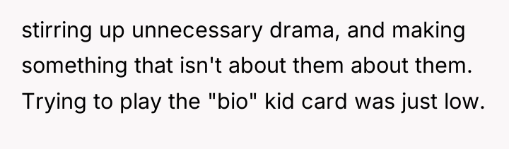 stirring up unnecessary drama, and making something that isn't about...