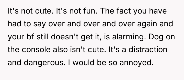 It's not cute. It's not fun. The fact you have...