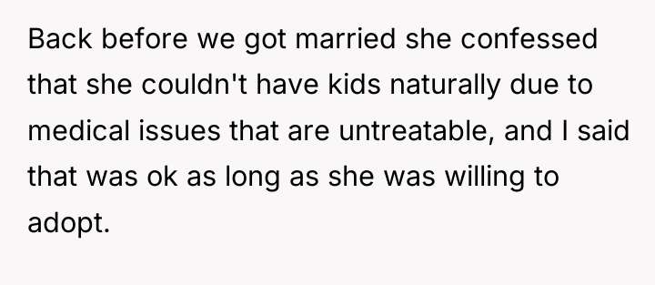 Back before we got married she confessed that she couldn't...