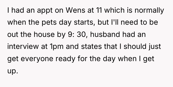 I had an appt on Wens at 11 which is...