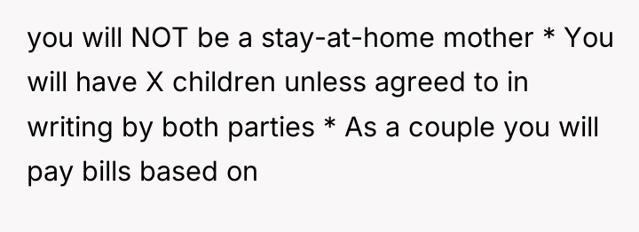 you will NOT be a stay-at-home mother * You will...