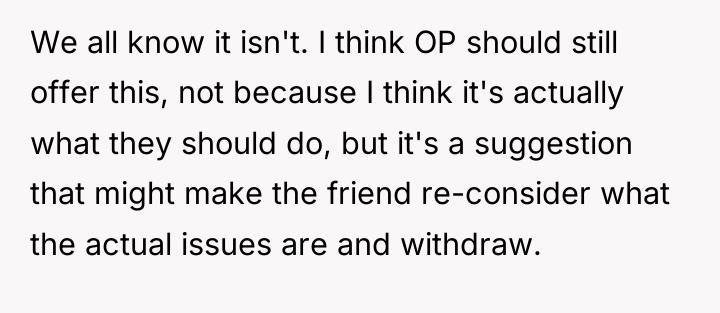 We all know it isn't. I think OP should still...