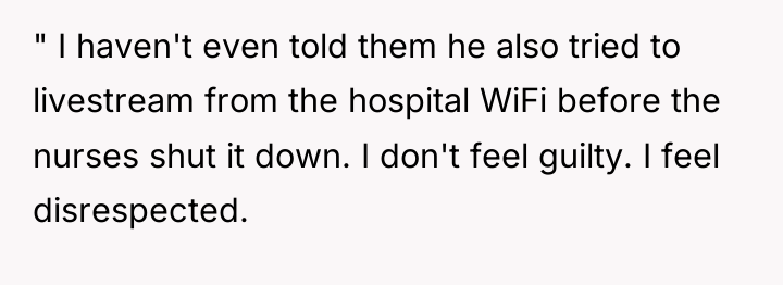 " I haven't even told them he also tried to...