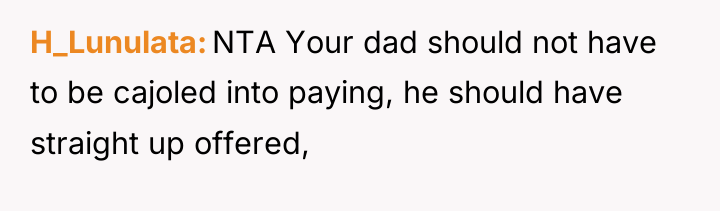 H_Lunulata NTA Your dad should not have to be cajoled...