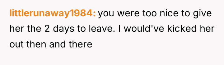 littlerunaway1984 you were too nice to give her the 2...