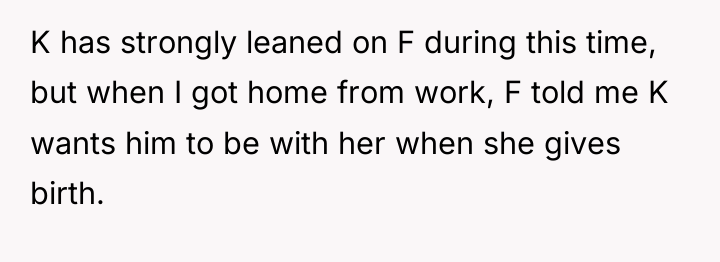 K has strongly leaned on F during this time, but...