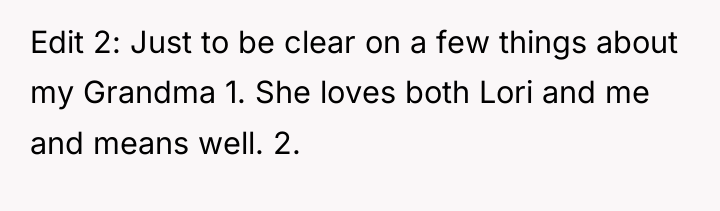 Edit 2: Just to be clear on a few things...