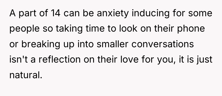 A part of 14 can be anxiety inducing for some...
