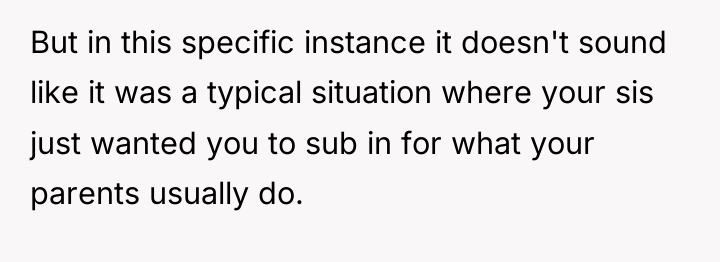 But in this specific instance it doesn't sound like it...
