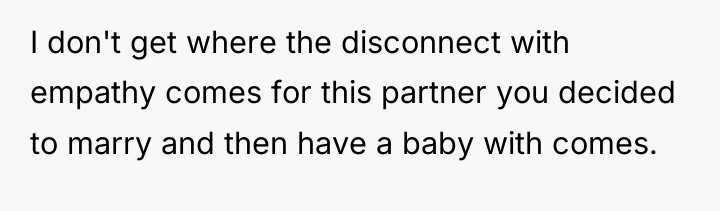 I don't get where the disconnect with empathy comes for...