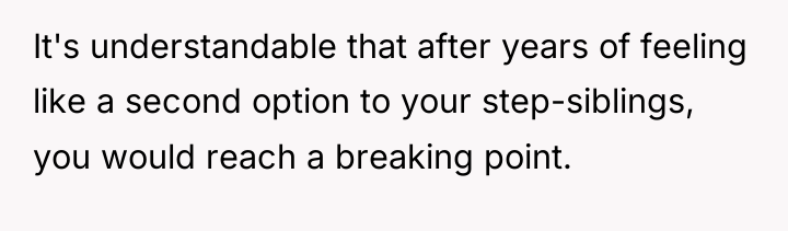 It's understandable that after years of feeling like a second...