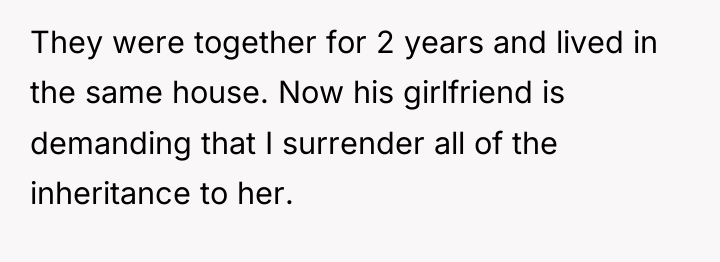 They were together for 2 years and lived in the...