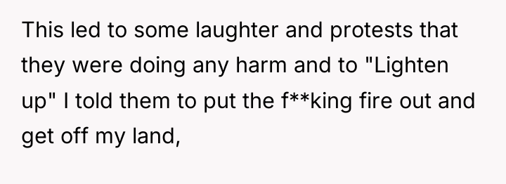 This led to some laughter and protests that they were...