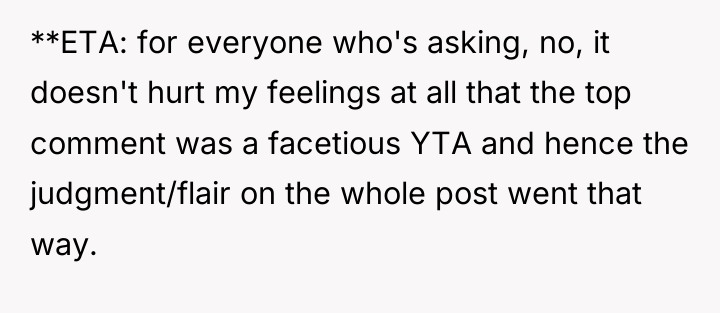 **ETA: for everyone who's asking, no, it doesn't hurt my...