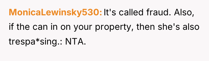 MonicaLewinsky530 It's called fraud. Also, if the can in on...