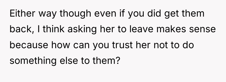 Either way though even if you did get them back,...