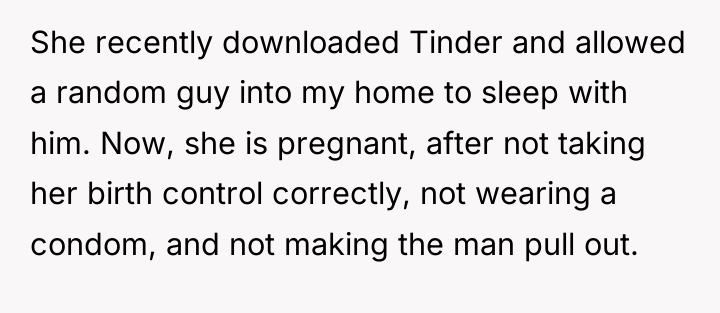 She recently downloaded Tinder and allowed a random guy into...
