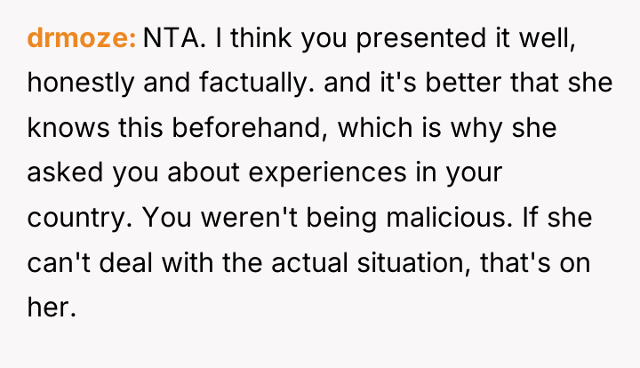 drmoze NTA. I think you presented it well, honestly and...